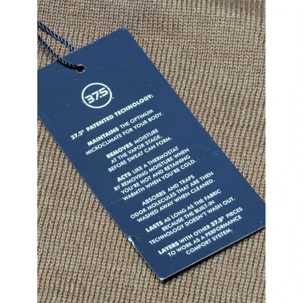 Jos A Bank Traveler Performance Merino Wool V-Neck Sweater Brown Mens Medium NEW